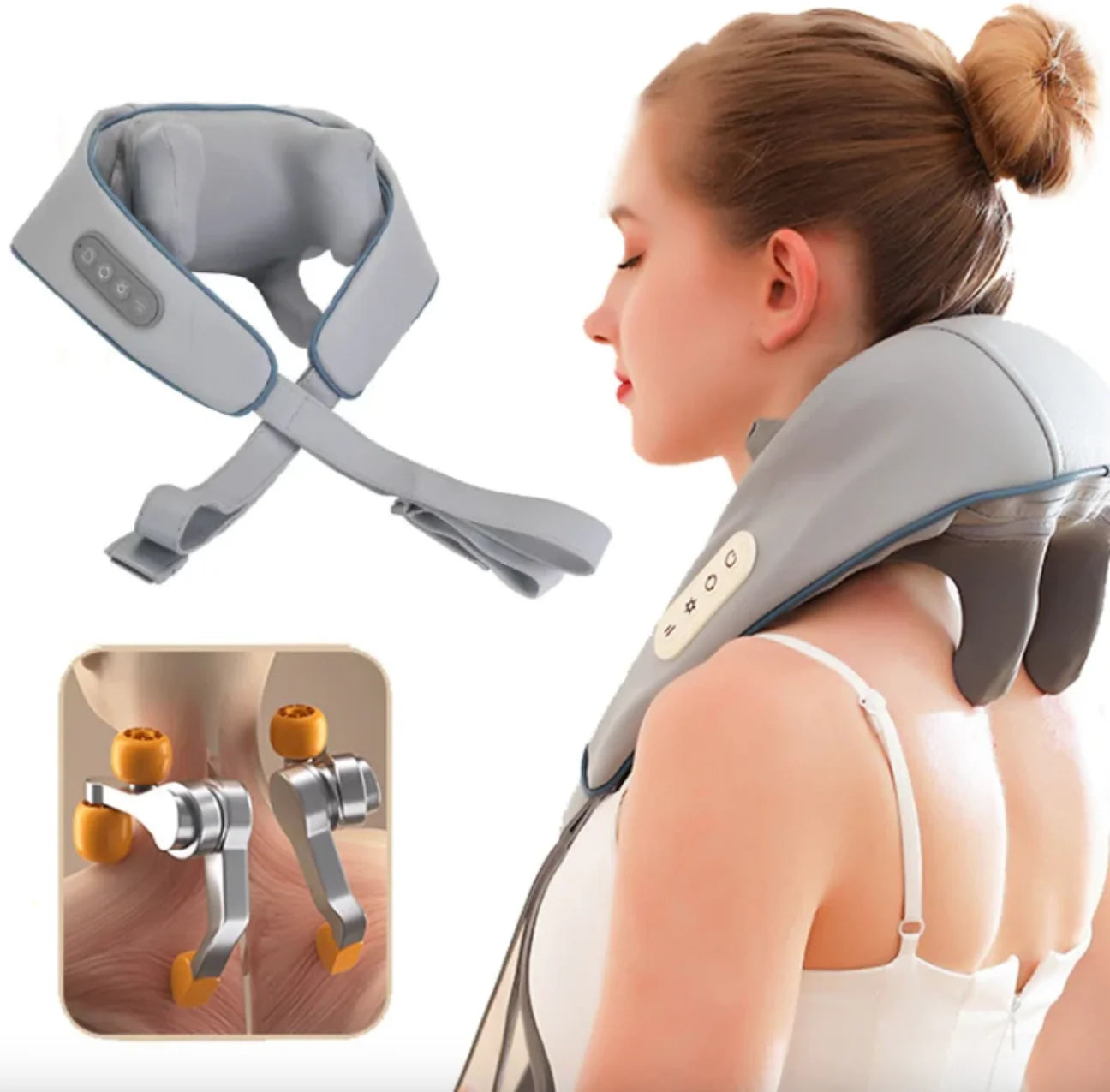 Masajeador de cuello y hombros con calor