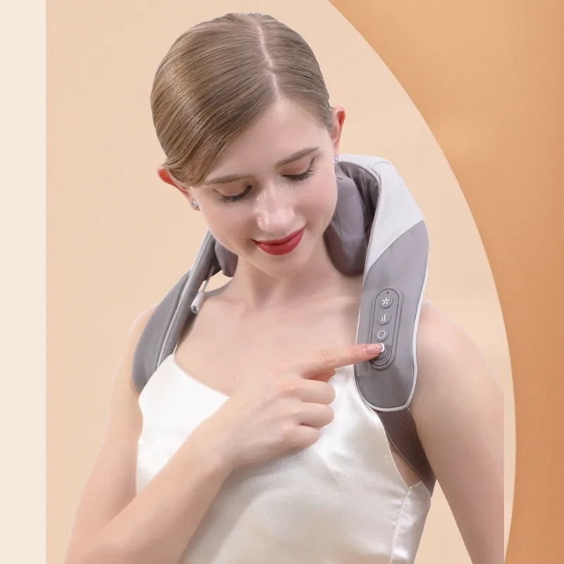 Masajeador de cuello y hombros con calor
